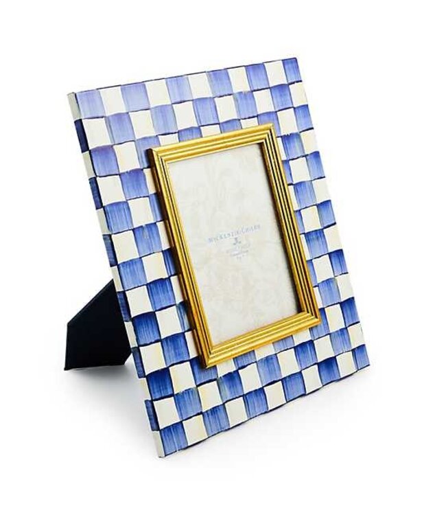 MACKENZIE CHILDS Royal Check Enamel Frame - 5" x 7"