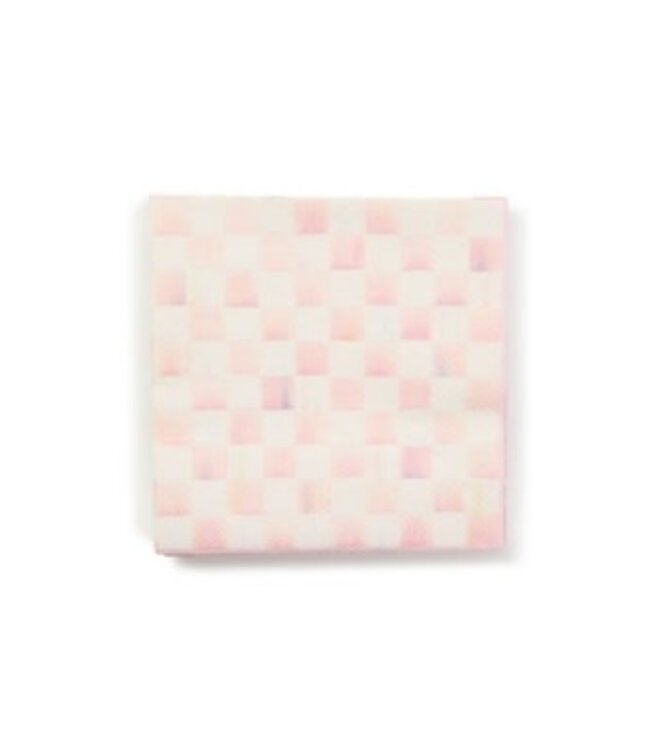 MACKENZIE CHILDS Rosy Check Luncheon Paper Napkins