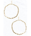 Open Geometric Hammered Earrings