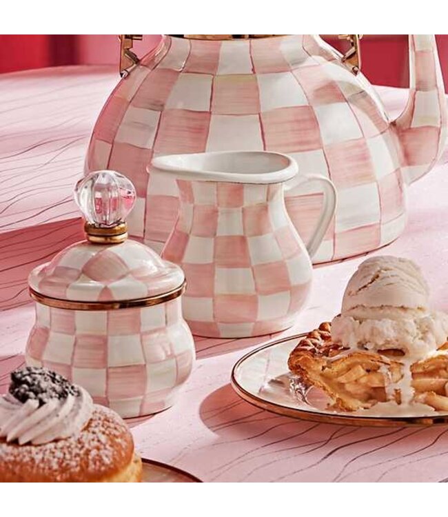 MACKENZIE CHILDS Rosy Check Creamer