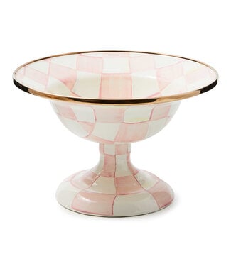MACKENZIE CHILDS Rosy Check Small Compote