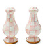 MACKENZIE CHILDS Rosy Check Large Salt & Pepper Shakers