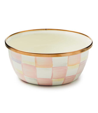 MACKENZIE CHILDS Rosy Check Pinch Bowl