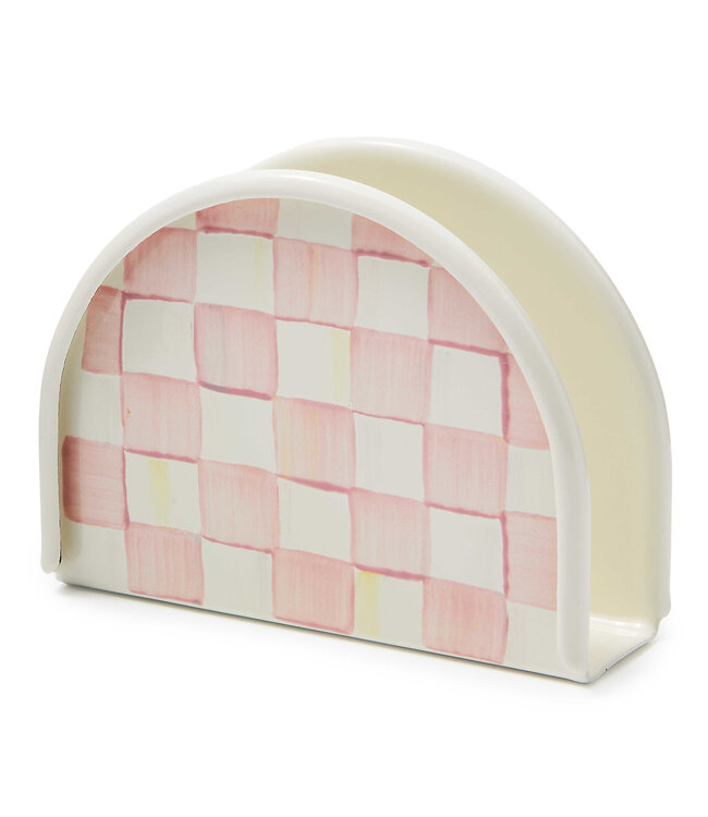 MACKENZIE CHILDS Rosy Check Napkin Holder