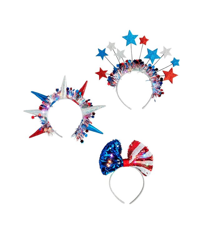 Light-Up Patriotic Headbands