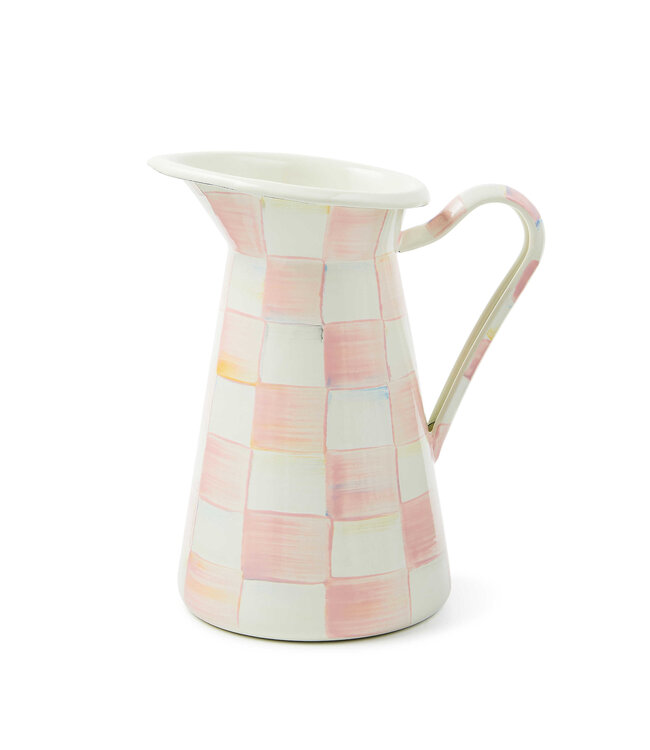 MACKENZIE CHILDS Rosy Check Medium Practical Pitcher