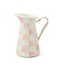 MACKENZIE CHILDS Rosy Check Medium Practical Pitcher