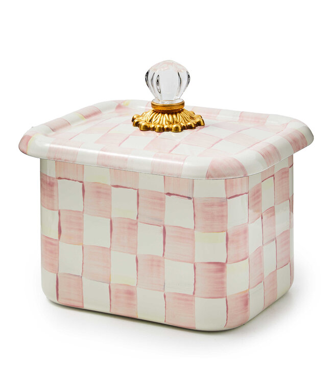 MACKENZIE CHILDS Rosy Check Recipe Box