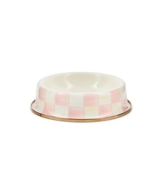 MACKENZIE CHILDS Rosy Check Cat Dish