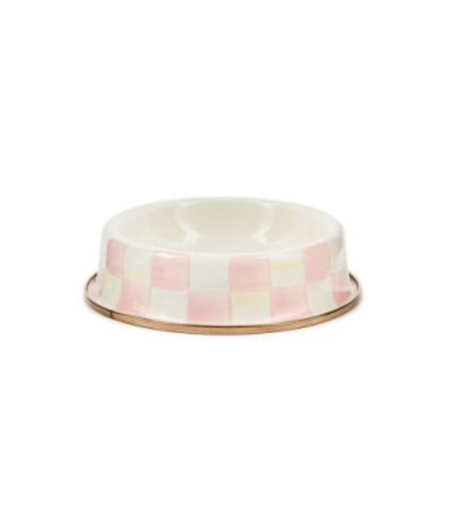 MACKENZIE CHILDS Rosy Check Cat Dish