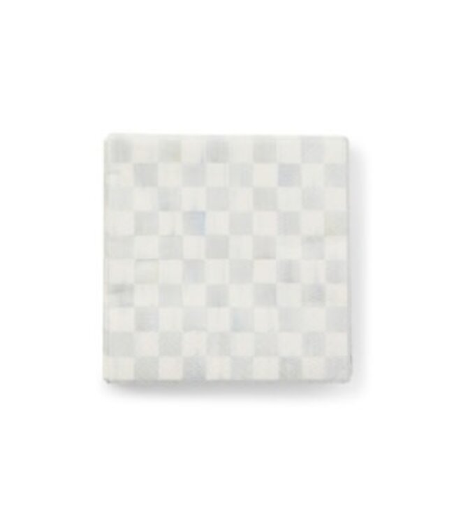 MACKENZIE CHILDS Sterling Check Cocktail Paper Napkins