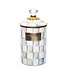 MACKENZIE CHILDS Sterling Check Enamel Canister - Large