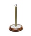 MACKENZIE CHILDS Sterling Check Wood Paper Towel Holder