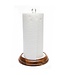 MACKENZIE CHILDS Sterling Check Wood Paper Towel Holder