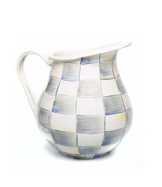 MACKENZIE CHILDS Sterling Check Pitcher