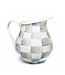MACKENZIE CHILDS Sterling Check Pitcher