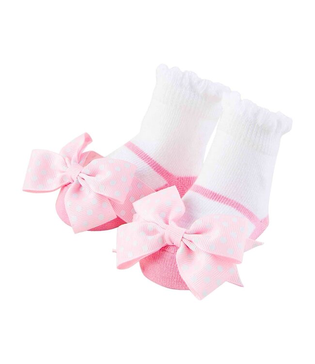 Pink Bow Mary Jane Socks