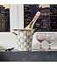 MACKENZIE CHILDS Sterling Check Enamel Wine Cooler