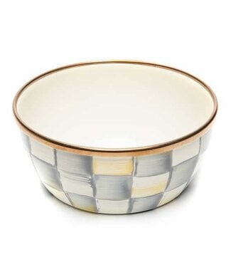 MACKENZIE CHILDS Sterling Check Pinch Bowl