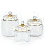MACKENZIE CHILDS Sterling Check Kitchen Canister