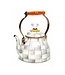 MACKENZIE CHILDS Sterling Check 2 Quart Tea Kettle