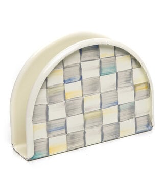 MACKENZIE CHILDS Sterling Check Napkin Holder