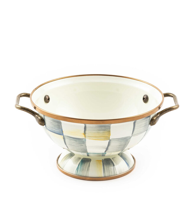 MACKENZIE CHILDS Sterling Check Simply Anything Bowl