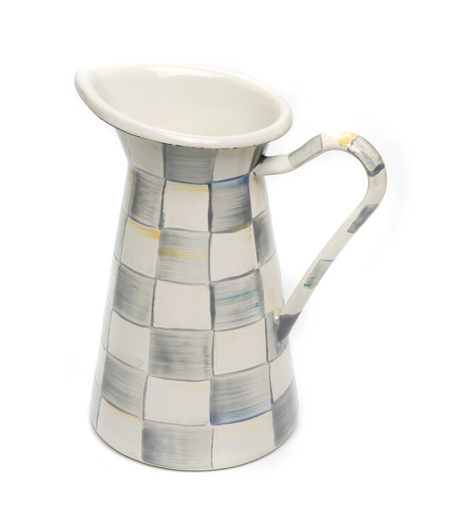 MACKENZIE CHILDS Sterling Check Medium Practical Pitcher