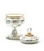 MACKENZIE CHILDS Sterling Check Enamel Curiosity Pot