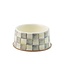 MACKENZIE CHILDS Sterling Check Enamel Pet Dish