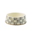 MACKENZIE CHILDS Sterling Check Enamel Pet Dish