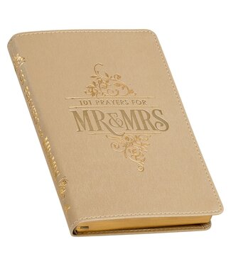 Gift Book 101 Prayers For Mr. & Mrs. Faux Leather