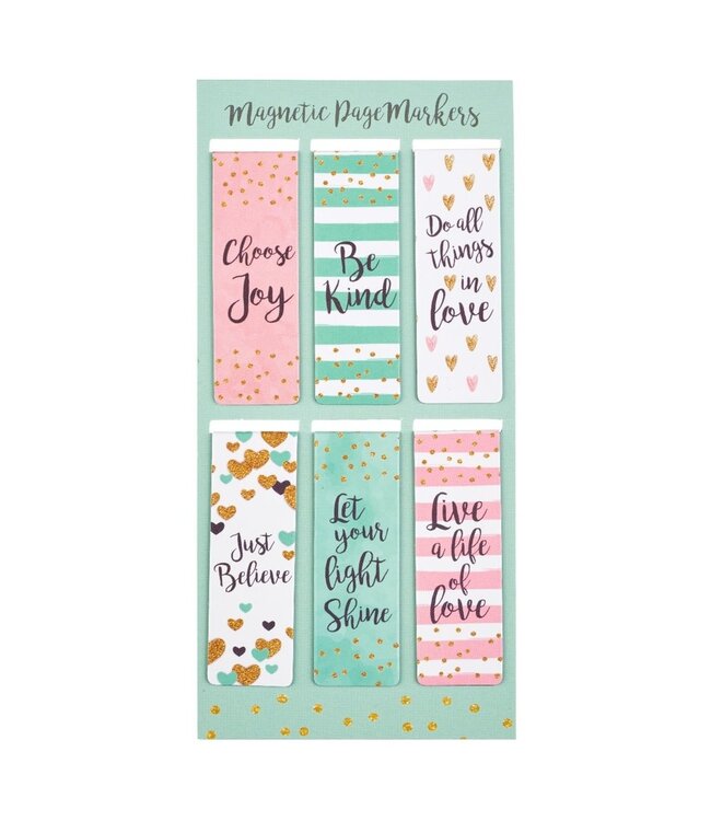 Magnetic Bookmark Sparkle Collection - Sold as Set