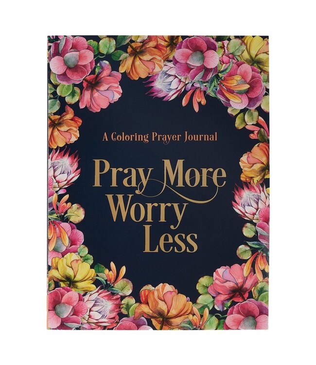 Pray More Worry Less Coloring Prayer Journal