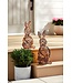 Rattan Led Bunny Sitters