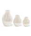 White Ceramic Basket Weave Vase