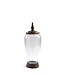 Glass Jars with Wood Base and Lids