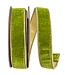 Plush Velvet Deluxe Dupioni Metallic Backed Wired Edge - Green Grass