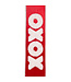 Xoxo Velvet Love Plush Embroidery Deluxe - Red/White