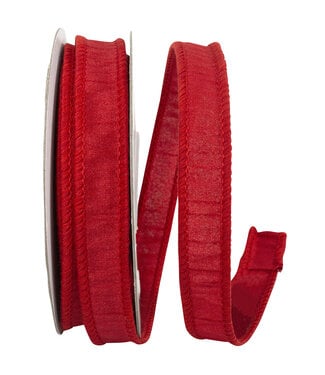 Dupioni Supreme Wired Edge - Red