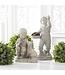 17 Inch Resin Boy with Bird Garden Figure