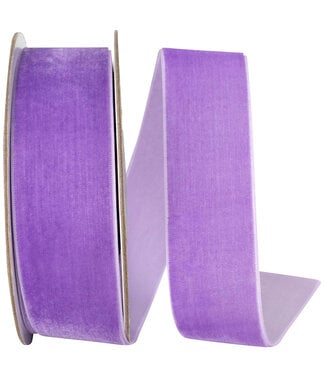 1.5 Inch Woven Edge Velvet - Orchid