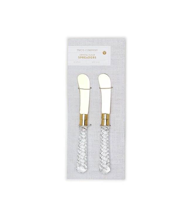 Spreader on Gift Card - Crystal Clear Sold as Set