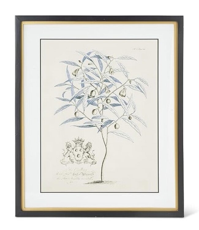 23.75 Inch Black & Gold Framed Blue Arbor Print