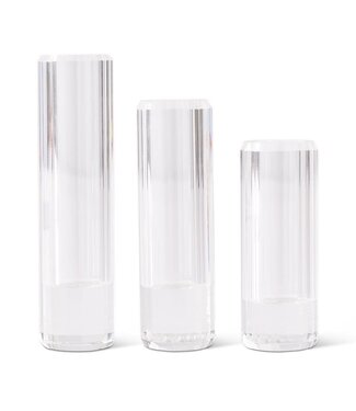Prism Cut Crystal Bud Vase