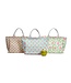 Floral Block Print Thermal Lunch Tote Bag