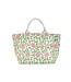Floral Block Print Thermal Lunch Tote Bag