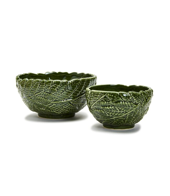 Fern Leaf Bowls - Green
