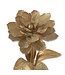 Gold Whitewashed Metal Flower