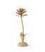 Gold Whitewashed Metal Flower
